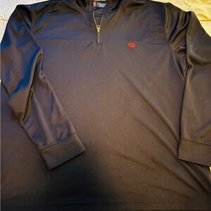Chaps Navy Quarter-Zip Pullover Men’s XL